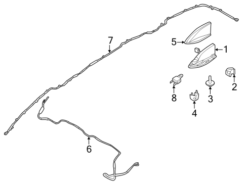 2022 Infiniti QX60 Antenna & Radio Diagram