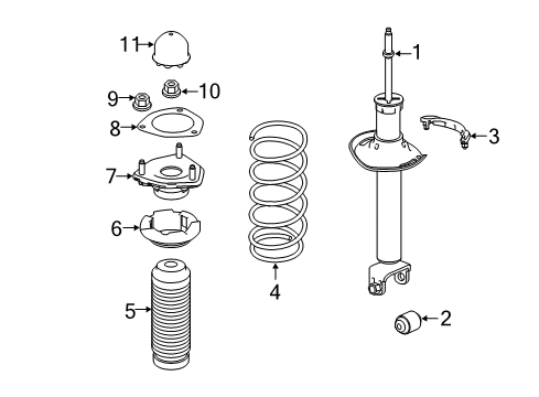 2023 Infiniti Q50 Shocks & Components - Rear Diagram
