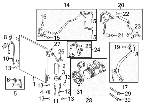 2021 Infiniti QX80 Pipe Assembly COMPL-Cooler Diagram for 92446-6JR0A