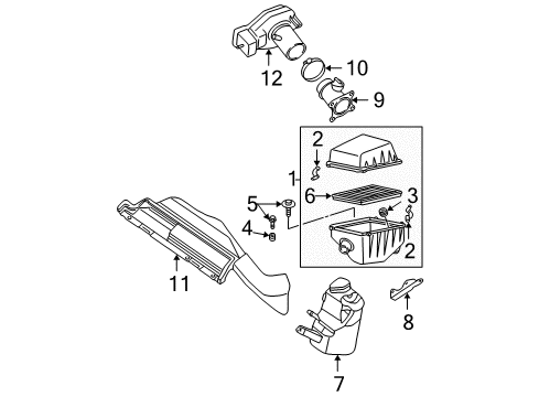 Clamp-Hose Diagram for 16439-8J002