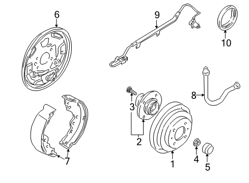 Cap-Hub,Rear Wheel Diagram for 43234-4Z300