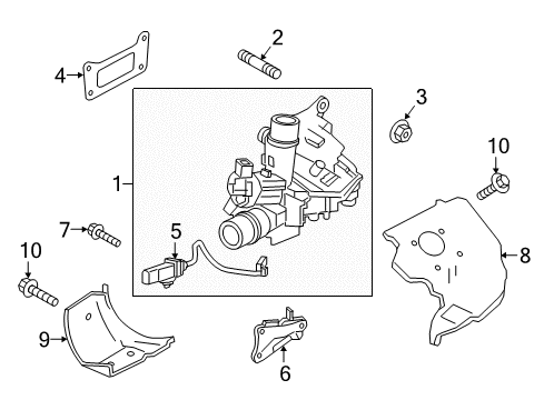 2021 Infiniti Q50 Turbocharger & Components Diagram