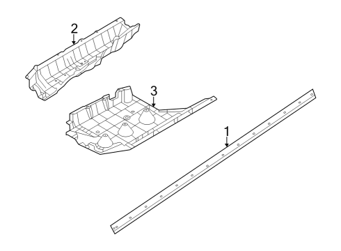 2023 Infiniti QX60 Exterior Trim - Pillars Diagram