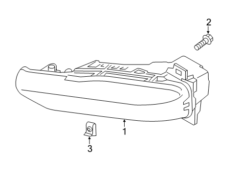 2020 Infiniti QX80 Fog Lamp Assy-LH Diagram for 26155-6GW0A