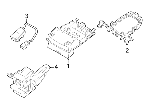 2022 Infiniti QX60 Overhead Console Diagram