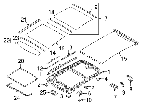 2023 Infiniti QX50 Sunroof Diagram