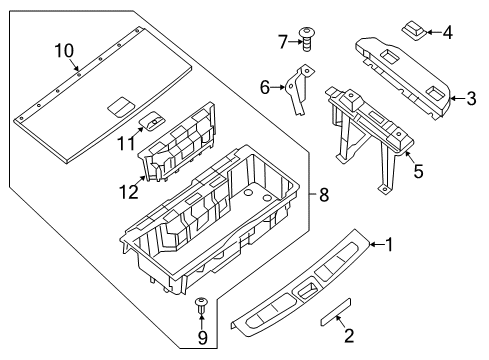 2016 Infiniti QX60 Handle Pull Diagram for 849B5-9PB2A