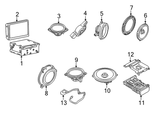 2021 Infiniti Q50 Sound System Diagram