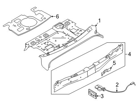 2021 Infiniti Q50 Rear Body Diagram