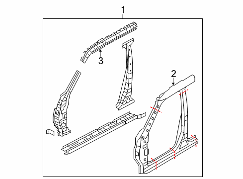 2024 Infiniti QX80 Aperture Panel Diagram