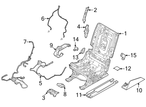 2023 Infiniti QX60 Second Row Seats Diagram 2
