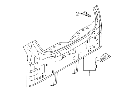 2023 Infiniti QX50 Rear Body Diagram