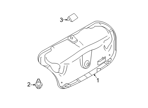 2023 Infiniti Q50 Interior Trim - Trunk Diagram