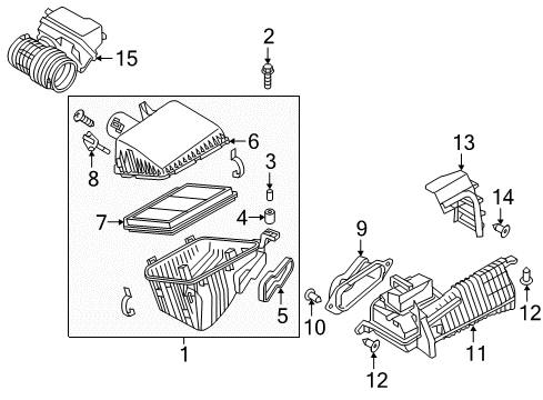 2020 Infiniti QX80 Filters Diagram 1
