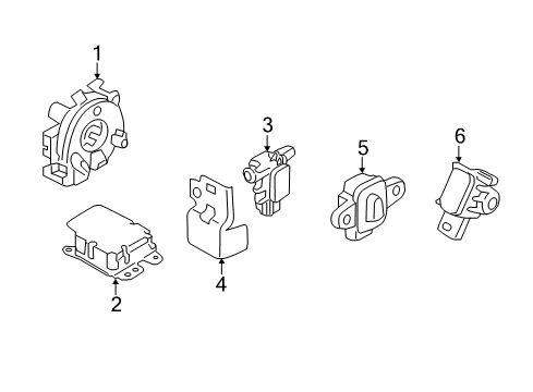 2020 Infiniti Q50 Air Bag Components Diagram 2