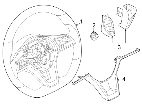 Lid-Steering,Lower Diagram for 48467-5SW0A