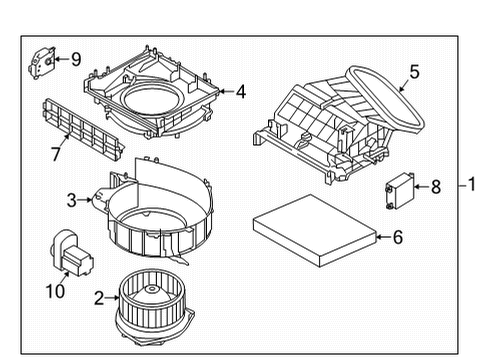 2022 Infiniti QX55 Auxiliary Heater & A/C Diagram