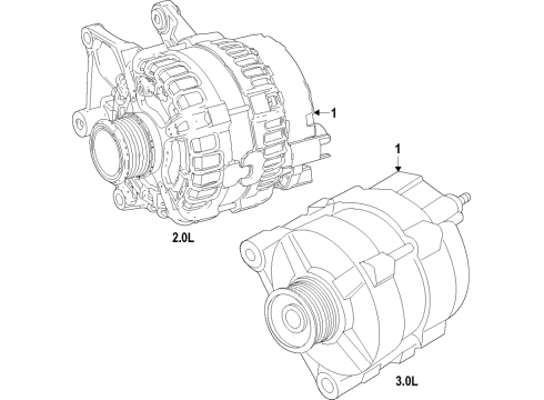 2022 Infiniti Q60 Alternator Diagram 1