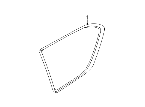 2023 Infiniti QX80 Glass & Hardware - Quarter Panel Diagram