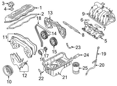 Pan Assy-Oil Diagram for 11110-0B700