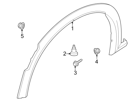 2022 Infiniti QX60 Exterior Trim - Fender Diagram