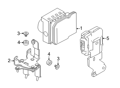 2020 Infiniti Q60 ABS Components Diagram