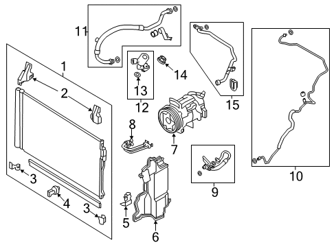 2023 Infiniti Q50 A/C Compressor Diagram