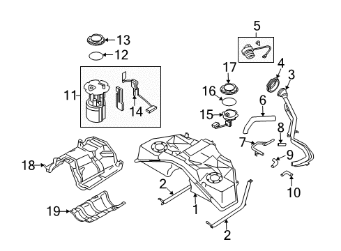 2020 Infiniti Q50 Fuel System Components Diagram
