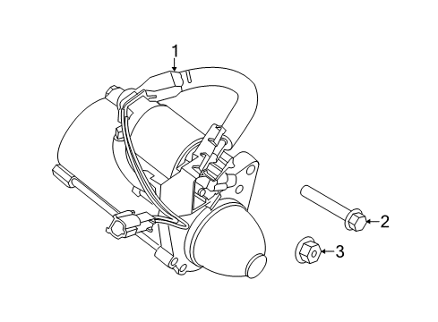 2023 Infiniti QX80 Starter Diagram 1