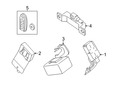 2020 Infiniti QX60 Keyless Entry Components Diagram