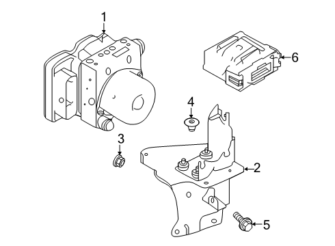 2020 Infiniti QX50 ABS Components Diagram
