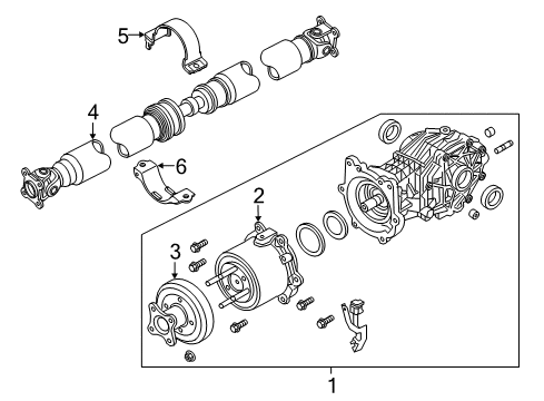 2020 Infiniti QX60 Axle & Differential - Rear Diagram