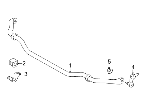 2021 Infiniti Q50 Stabilizer Bar & Components - Front Diagram 1