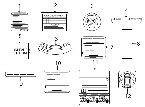 Emission Label Diagram for 14805-9NT0A