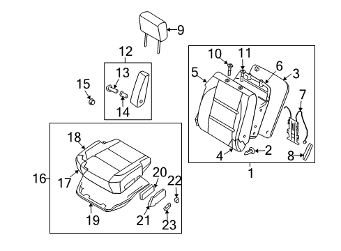 Trim Assembly-Front Seat CUSH Diagram for 87370-ZC000