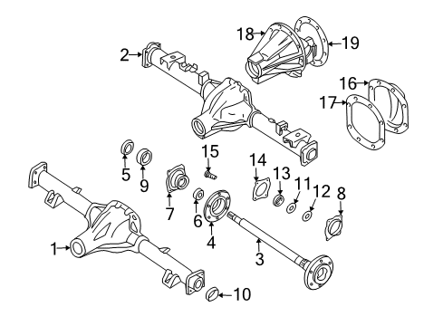 Tube & Final Drive Assembly Diagram for 43010-3S616