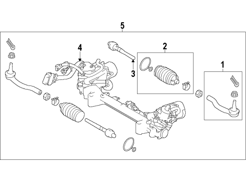 2020 Infiniti Q50 Steering Column & Wheel, Steering Gear & Linkage Diagram 7
