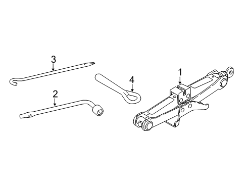 2022 Infiniti Q60 Jack & Components Diagram