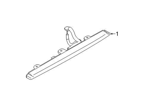 2024 Infiniti QX80 High Mount Lamps Diagram