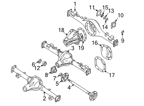 Case Assy-Rear Axle Diagram for 43010-1Z600