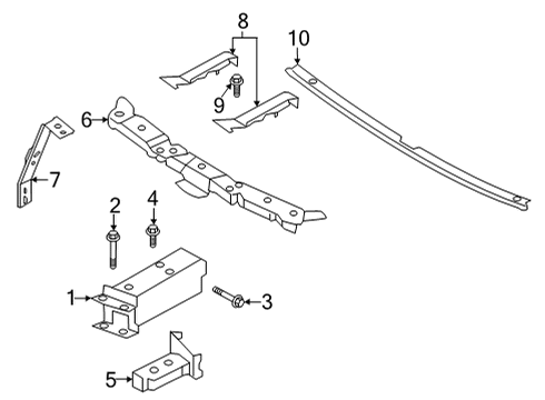 2024 Infiniti QX55 Bumper & Components - Front Diagram 2