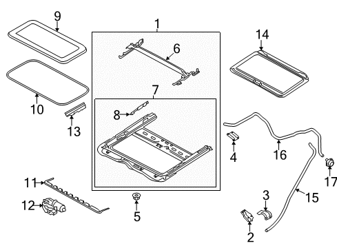2020 Infiniti QX60 Sunroof Diagram 3