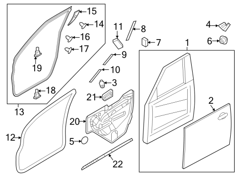 2015 Infiniti QX80 Weatherstrip-Front Door,LH Diagram for 80831-1LA0D