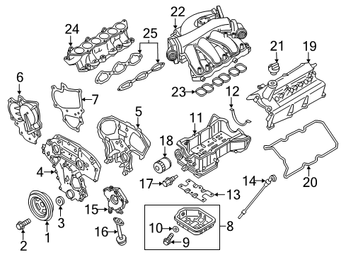 2022 Infiniti QX60 Heated Oxygen Sensor Diagram for 226A0-9UH0A