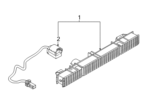 2022 Infiniti Q60 High Mount Lamps Diagram