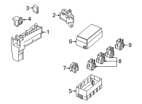 2022 Infiniti QX60 Relay-Light Diagram for 25230-8990A
