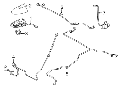 2023 Infiniti Q50 Antenna & Radio Diagram