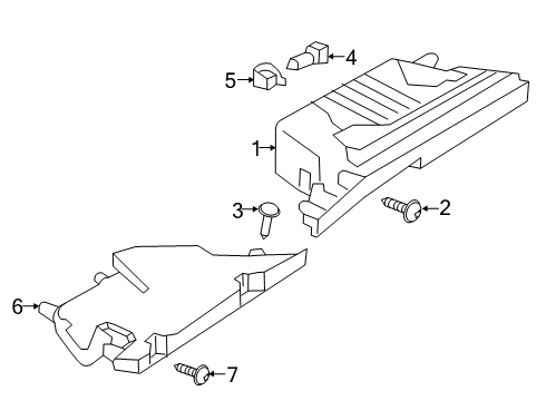 2023 Infiniti QX50 Glove Box Diagram