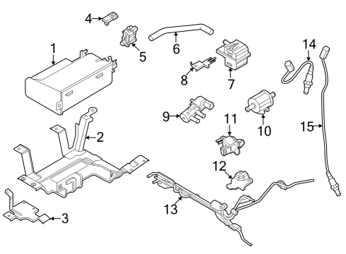 2022 Infiniti QX60 Emission Components Diagram