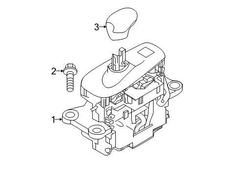 2020 Infiniti QX50 Gear Shift Control - AT Diagram